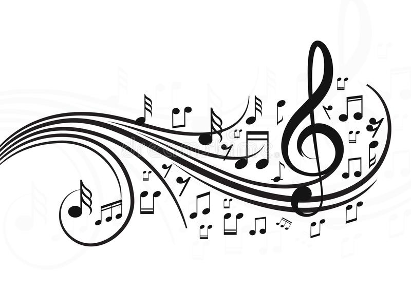 vector music notes design project file included music notes waves 106066707